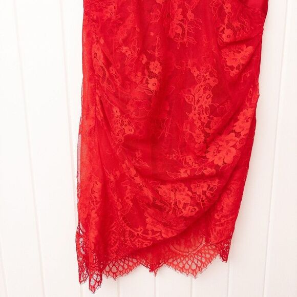 RÊVE RICHE Ema Dress Red Strapless Corset Mini - Picture 4 of 9